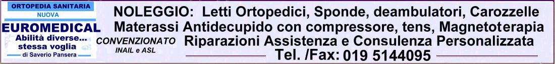 Noleggio Letti Ortopedici Carozzelle Materassi Antidecupido Ortopedia Nuova Euromedical Carcare (SV)